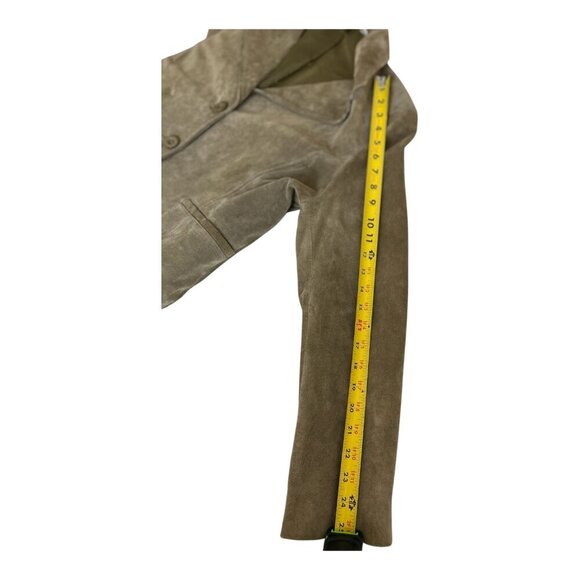 John Paul Richard Women's 100% Leather Jacket Taupe Trendy Winter Color Size 14 - Picture 8 of 10